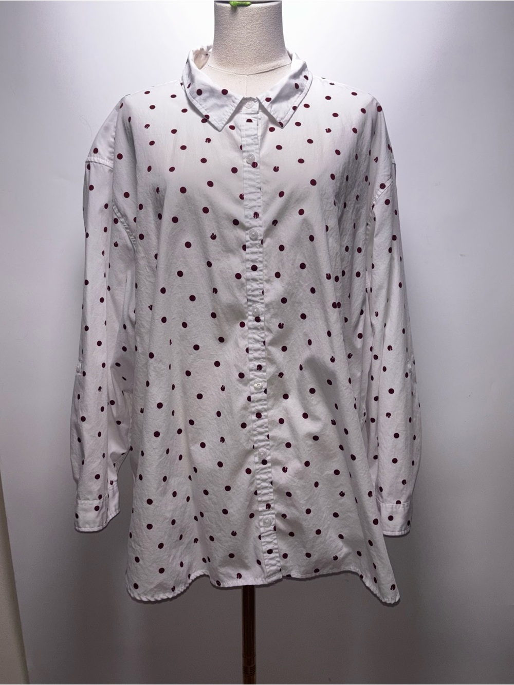 Gloria Vanderbilt Button Front Shirt Size 2X